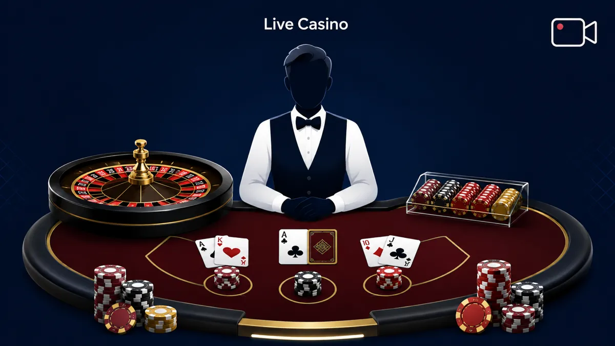 1Win live dealer tables