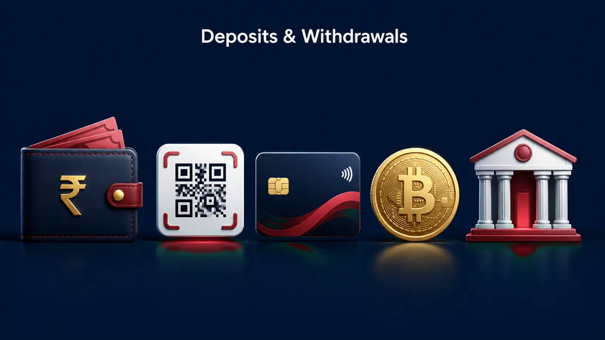 1Win UPI, PhonePe, Paytm and crypto payments